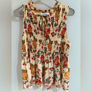 Floral Sleeveless Top